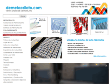 Tablet Screenshot of demetacrilato.com